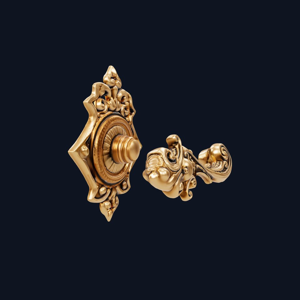 Ornate Gold Handle model pack
